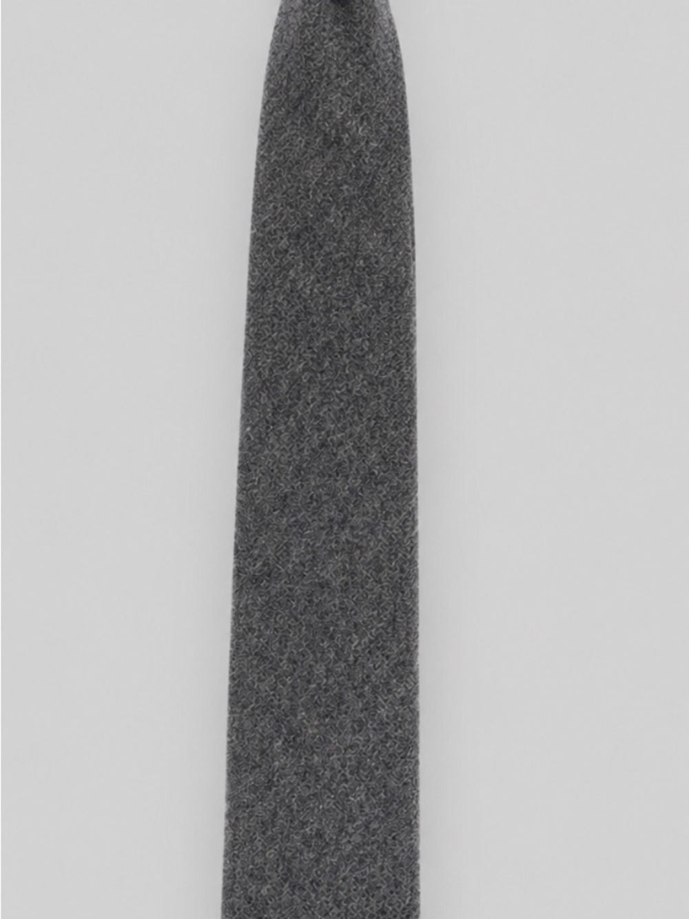 Men's Textured Grey Wool Tie Vintage (60’s) Lionhearted Skinny (1.5)